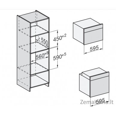 Įmontuojama orkaitė Miele H 7264 BP OBSW 11104230 7