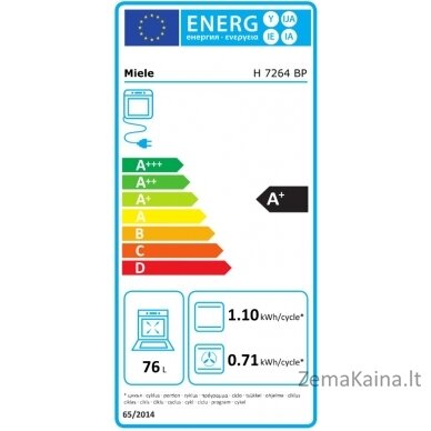 Įmontuojama orkaitė Miele H 7264 BP OBSW 11104230 1