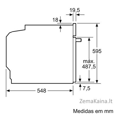 Įmontuojama orkaitė Siemens HB676G0W1 6