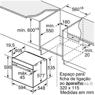 Įmontuojama orkaitė Siemens HB676G0W1 9