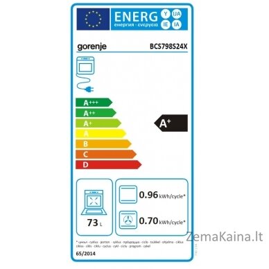 Įmontuojama orkaitė su garų funkcija Gorenje BCS798S24X 2