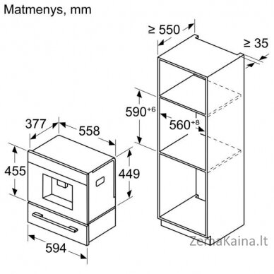 Įmontuojamas automatinis kavos aparatas Bosch CTL7181W0 1