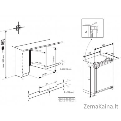 Įmontuojamas šaldytuvas Beko BU1154N 2