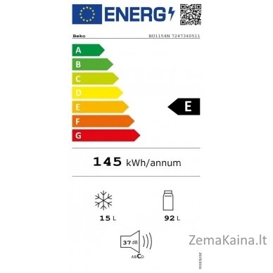 Įmontuojamas šaldytuvas Beko BU1154N 3