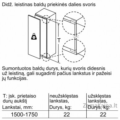 Įmontuojamas šaldytuvas Bosch KIL82VFF0 10