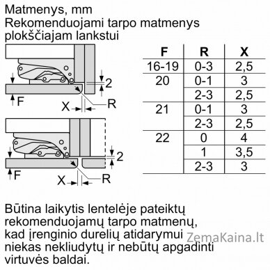 Įmontuojamas šaldytuvas Bosch KIL82VFF0 11