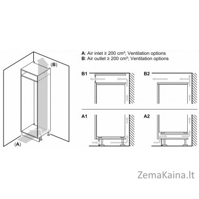 Įmontuojamas šaldytuvas Bosch KIL82VFF0 5