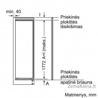 Įmontuojamas šaldytuvas Bosch KIL82VFF0 7