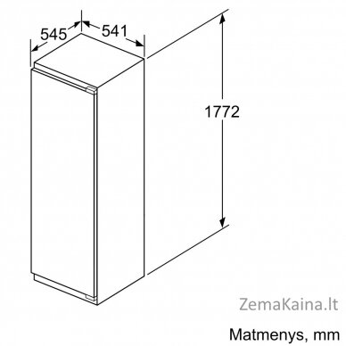 Įmontuojamas šaldytuvas Bosch KIL82VFF0 8