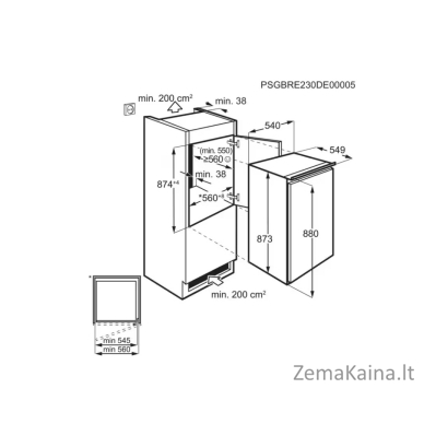 Įmontuojamas šaldytuvas Electrolux LFB2AE88S1 4