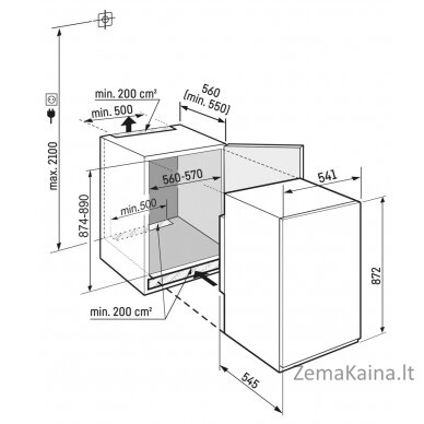 Įmontuojamas šaldytuvas Liebherr IRSe 3900 6