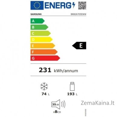 Įmontuojamas šaldytuvas Samsung BRB26705EWW/EF 1