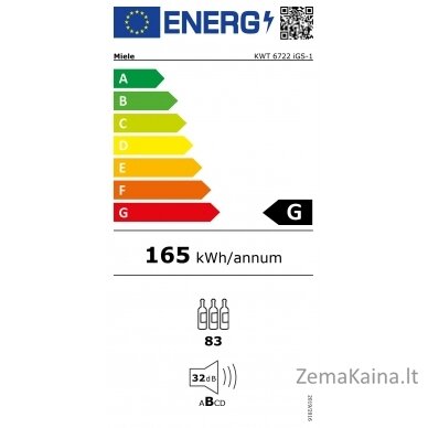 Įmontuojamas vyno šaldytuvas Miele KWT 6722 iGS OBSW 1