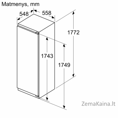 Įmontuojamasis šaldytuvas Bosch KIR81SDD0 1