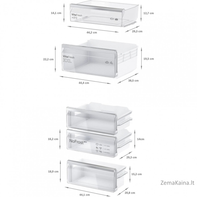 Įmontuojamas šaldytuvas Bosch KIN86ADD0 6