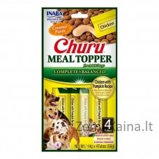 INABA Churu Meal Topper Chicken with pumpkin - skanėstas šuniui - 4 x 14g