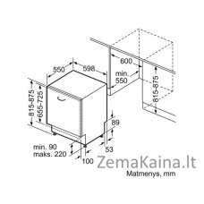 Indaplovė Siemens SN61HX08VE