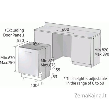 Indaplovė Samsung DW50R4040BB 6