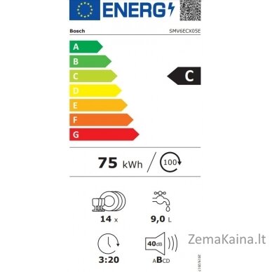 Indaplovė Bosch SMV6ECX05E 1