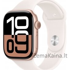 Išmanusis laikrodis Apple Watch 10 GPS 42mm Rose Gold Alu S/M Pink (MWWH3)