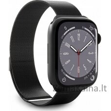 Išmanusis laikrodis SBS Mobile Puro Milanese Apple Watch 38/40/41mm juoda rankovė