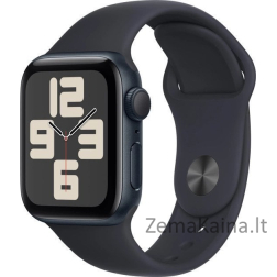 Išmanusis laikrodis Apple Watch SE GPS 40mm Midnight Alu Sport S/M Black (MXE73QF/A)