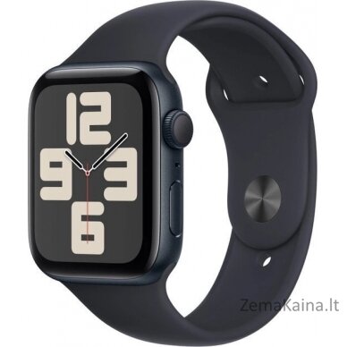 Išmanusis laikrodis Apple Watch SE Gen.2 GPS 44mm Midnight Alu Sport M/L Black (MXEK3)