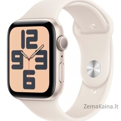 Išmanusis laikrodis Apple Watch SE Gen.2 GPS 44mm Starlight Alu Sport S/M Beige (MXEU3)