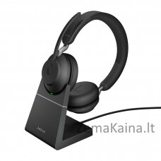 Jabra 26599-989-889 Ausinės be mikrofono ir ausinės su mikrofonu Laisvų rankų įranga Bevielis Su lankeliu Biuras / skambučių centras C tipo USB Bluetooth Juoda