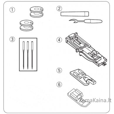 Siuvimo mašina JANOME Sew Line 500s 3