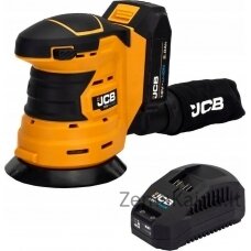 JCB šlifuoklis JCB ECCENTRIC SANDER 18V ​​125mm 1x2,0Ah KREPŠELIS