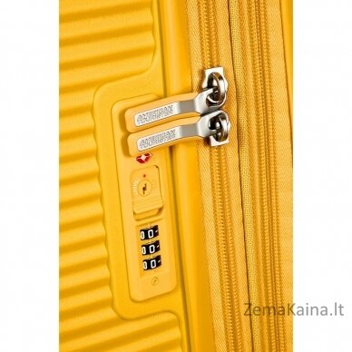 Kabinowa walizka American Tourister Soundbox EXP - golden yellow 5