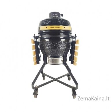 Kamado grilis su priedais Zyle 45 cm, Medium, ZY18KSBLSET, juodas 3