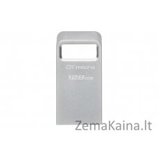 Kingston Technology DataTraveler Micro USB atmintukas 128 GB USB A tipo 3.2 Gen 1 (3.1 Gen 1) Sidabras