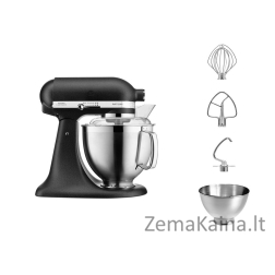 KitchenAid ARTISAN 5KSM185PS virtuvinis kombainas 300 W 4,8 L Juoda
