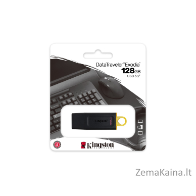 Kingston Technology DataTraveler Exodia USB atmintukas 128 GB USB A tipo 3.2 Gen 1 (3.1 Gen 1) Juoda 5