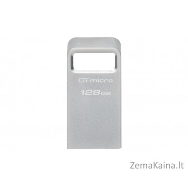 Kingston Technology DataTraveler Micro USB atmintukas 128 GB USB A tipo 3.2 Gen 1 (3.1 Gen 1) Sidabras