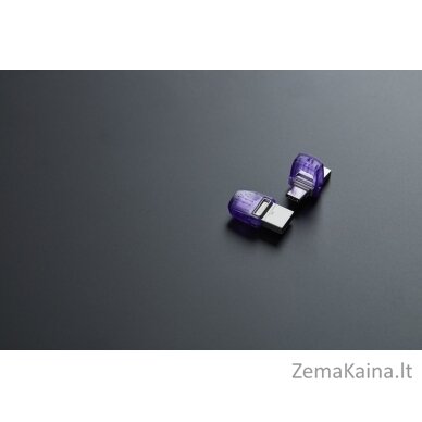 Kingston Technology DataTraveler microDuo 3C USB atmintukas 256 GB USB Type-A / USB Type-C 3.2 Gen 1 (3.1 Gen 1) Nerūdijančiojo plieno, Violetinė 11