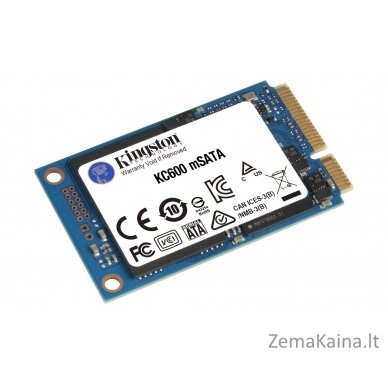 Kingston Technology KC600 mSATA 1,02 TB „Serial ATA III“ 3D TLC 2