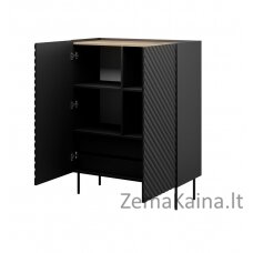 Knygų spinta 2D2SZ ONDA 98x45x127 juoda