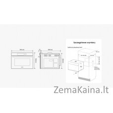 Kompaktinė orkaitė su mikrobangų funkcija Samsung NQ5B4553HBK