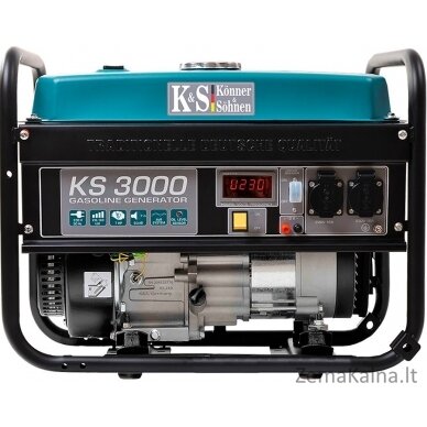 KÖNNER & SÖHNEN BENZININĖ JĖGAINĖ/GENERATORIUS 2,6KW 230V KS 3000 1