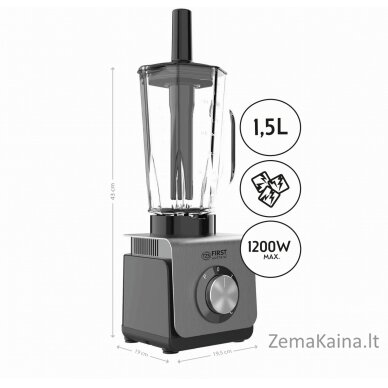 Kokteilinė First FA-5240-2 1200 W 1.5 L stiklinis indas