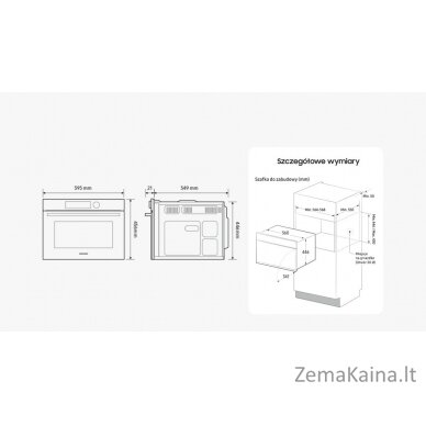 Kompaktinė orkaitė su mikrobangų funkcija Samsung NQ5B4553HBK 1