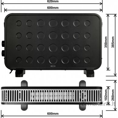 Konvekcinis šildytuvas ECG TK 2070 Black 3