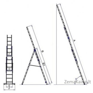 Kopečios G21 6390383 5,1m 3x8 5