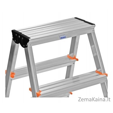 Krause Dopplo double-sided step ladder silver 2