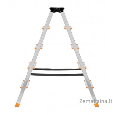 Krause Dopplo double-sided step ladder silver 1