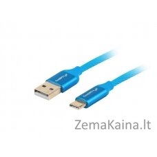 Lanberg CA-USBO-22CU-0010-BL USB kabelis 1 m USB 2.0 USB C USB A Mėlyna