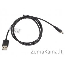 LANBERG KABELIS USB 2.0 TYPE-C(M)-AM 1M, JUODAS